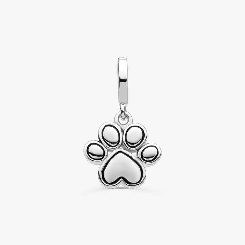Charm Pata Cachorro em Prata 925
