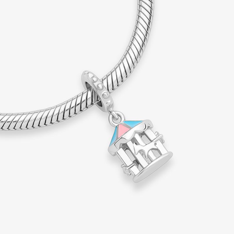 Charm Carrossel em Prata 925