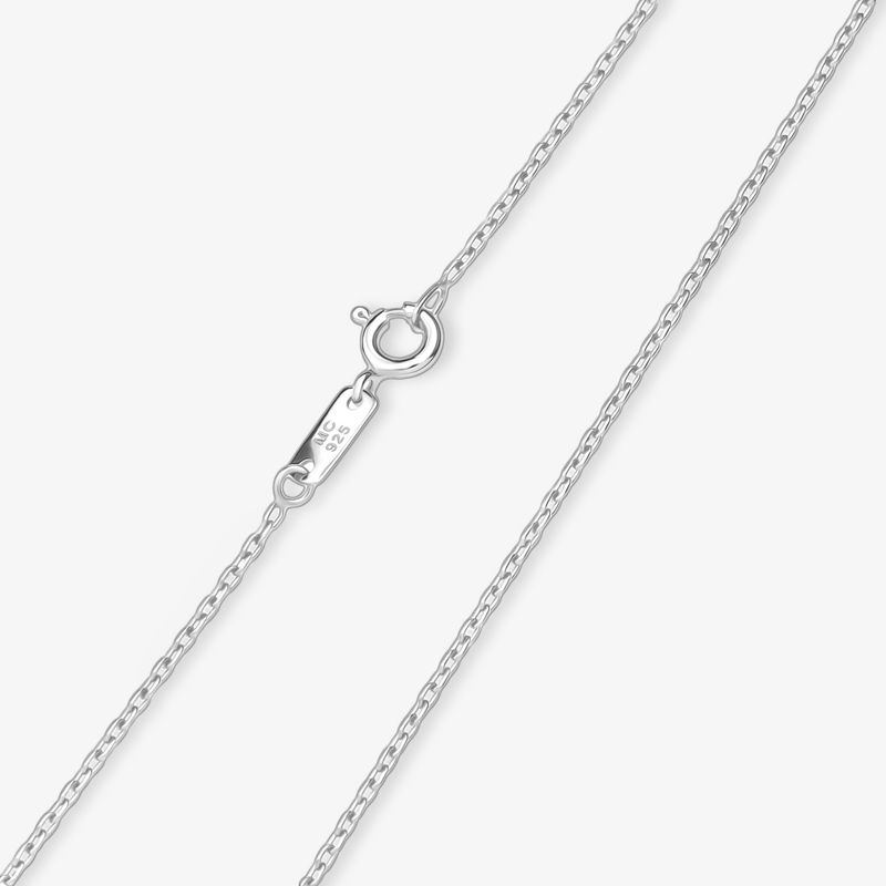 Corrente Malha Cartier em Prata 925 - 45 cm
