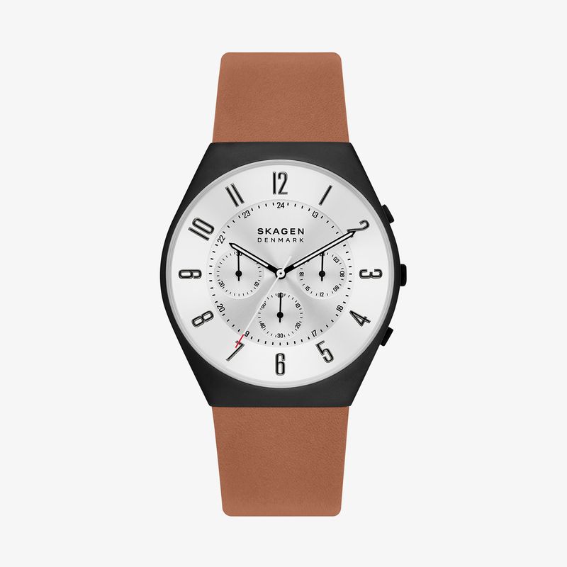 Relógio Skagen Masculino em Couro Marrom SKW6823B1