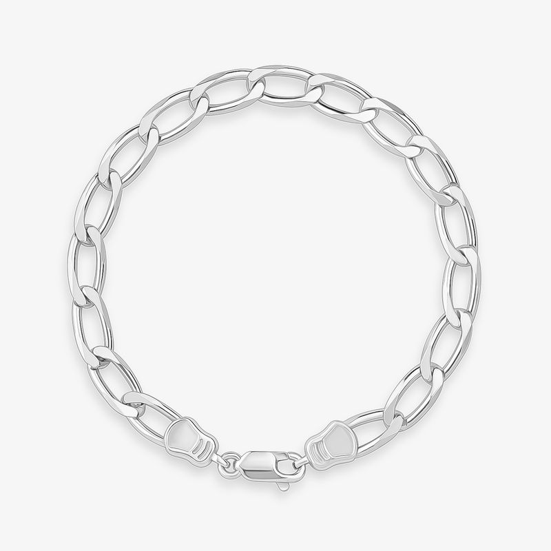 Pulseira Malha Elos em Prata 925 – 19 cm
