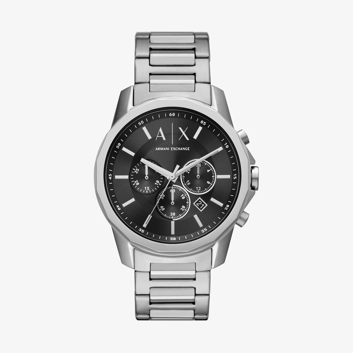 Relógio Armani Exchange Cronógrafo Masculino em Aço Prateado AX1720B1