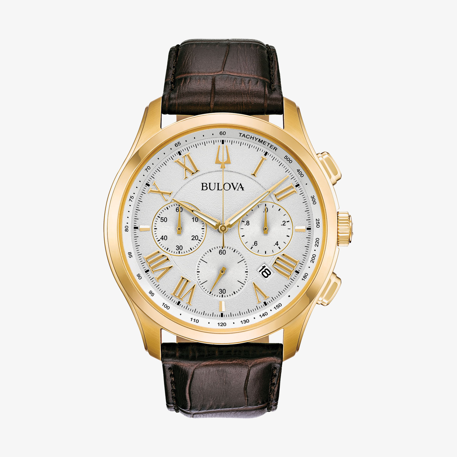 Relógio Bulova Masculino em Couro Marrom
