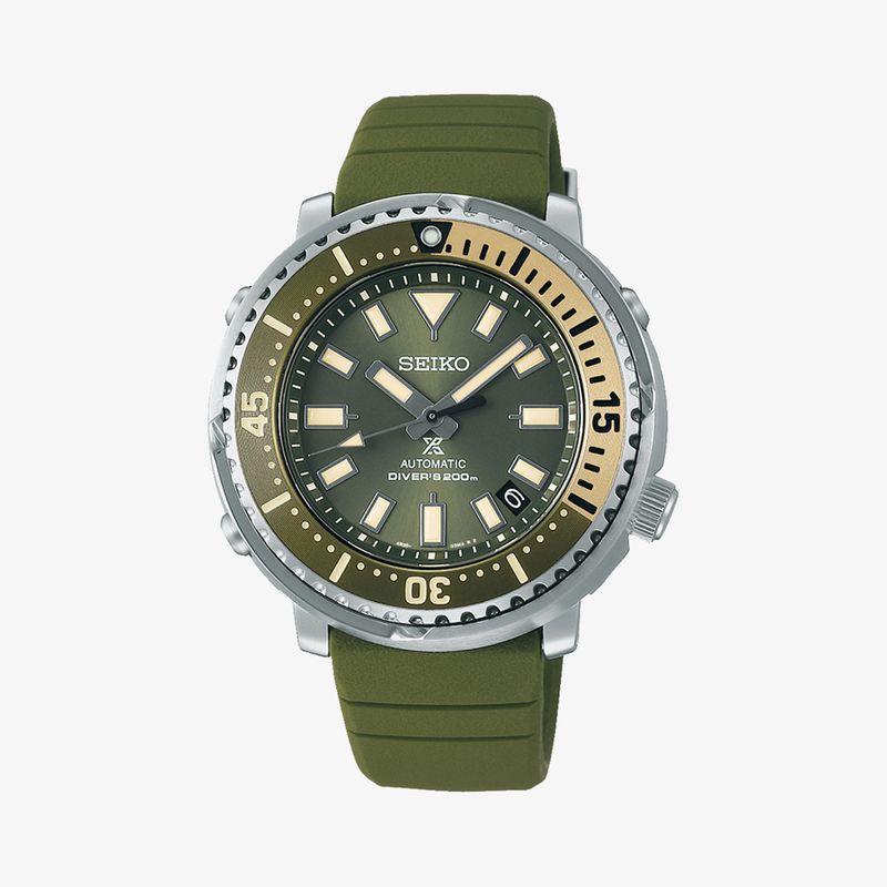 Relógio Seiko Prospex Street Series Automático Masculino com Pulseira de Silicone Verde SRPF83B1