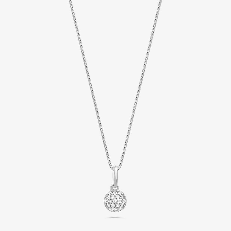 Pingente com Diamantes em Ouro Branco 18k