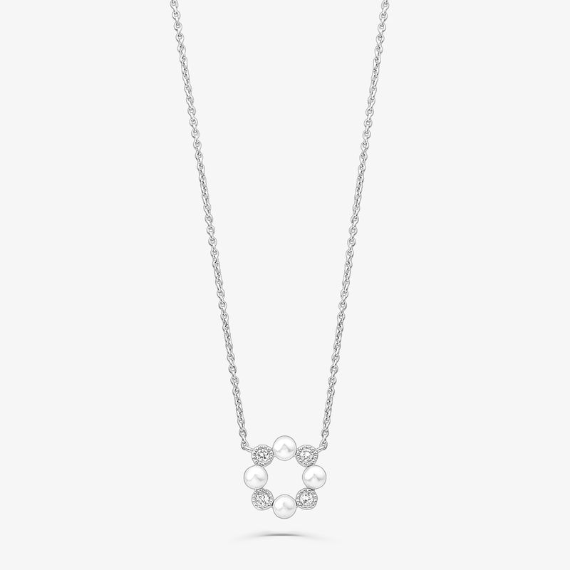 Colar com Pérola e Topázio em Prata 925