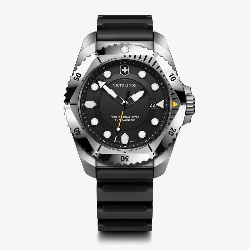 Relógio Victorinox Masculino em Borracha Preta DIVE PRO 241990