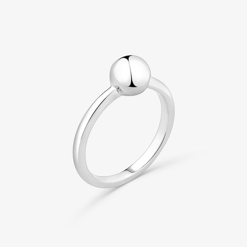 Anel Esfera em Prata 925