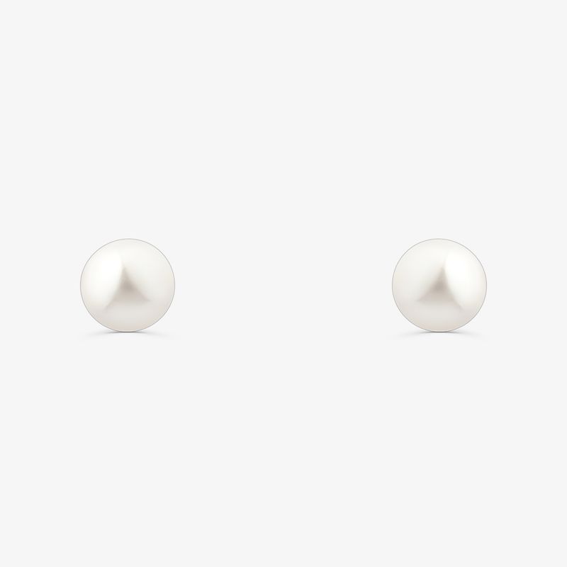 Brinco Infantil Pérolas em Ouro Amarelo 18k – 3mm