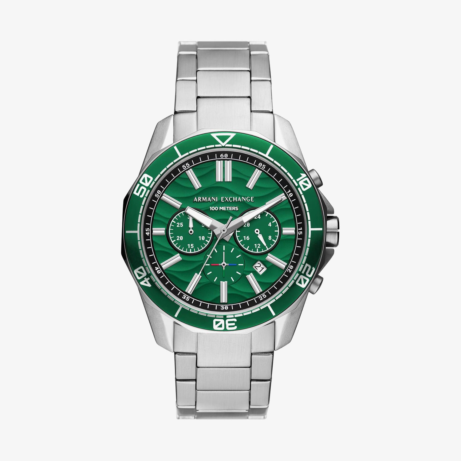 Relógio Armani Exchange Cronógrafo Masculino em Aço Prateado AX1957B1
