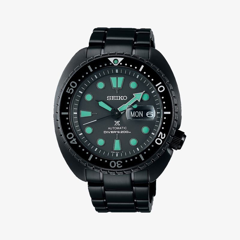 Relógio Seiko Prospex Sea Black Series Automático em Aço Preto e Cristal de Safira SRPK43B1