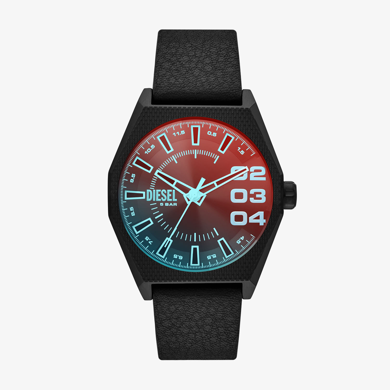 Relógio Diesel Scraper Masculino com Pulseira de Couro DZ2175B1