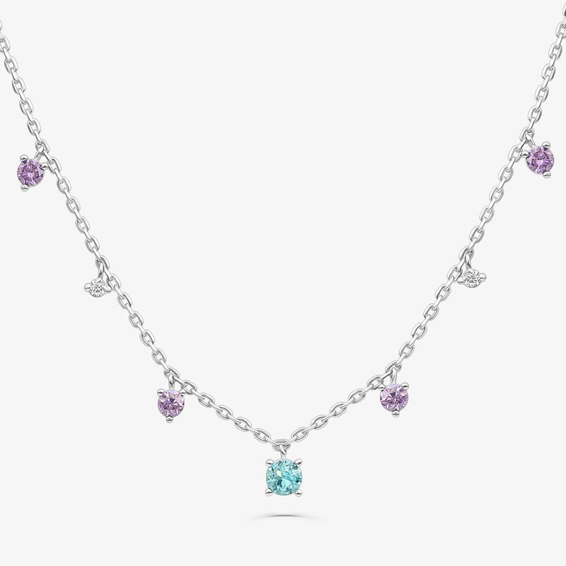 Colar Cravejado em Prata 925