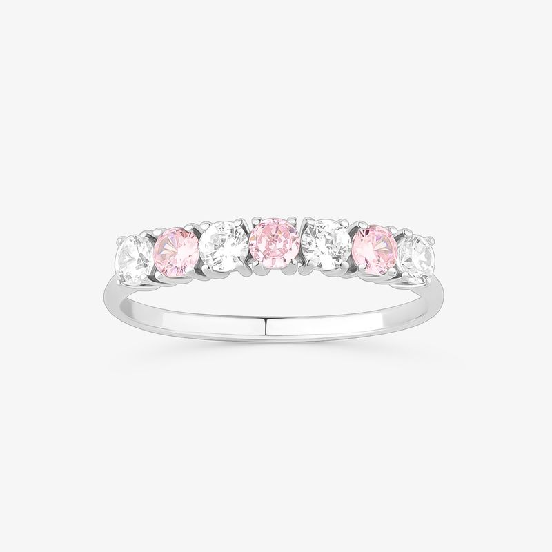 Anel Cravejado em Prata 925