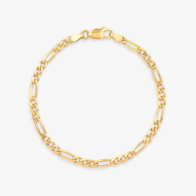Pulseira Malha Groumet em Ouro Amarelo 18k – 21cm