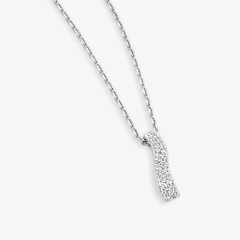 Colar Curvas com Topázio em Prata 925