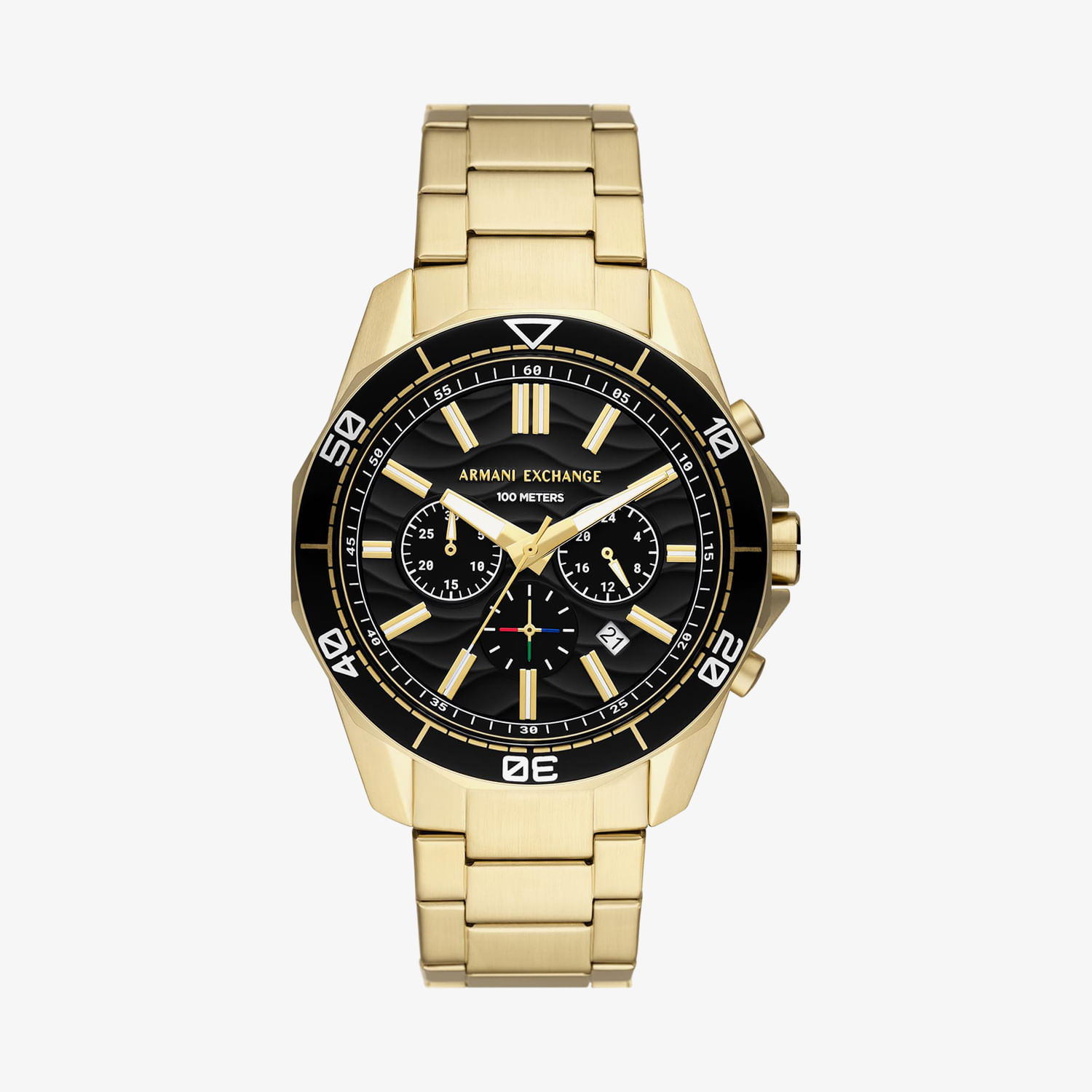 Relógio Armani Exchange Cronógrafo Masculino em Aço Dourado AX1958B1
