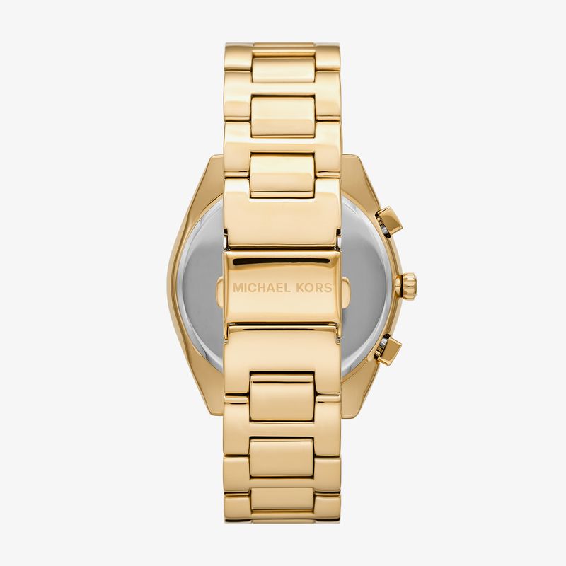 Relógio Michael Kors Feminino em Aço Dourado e Brilhos