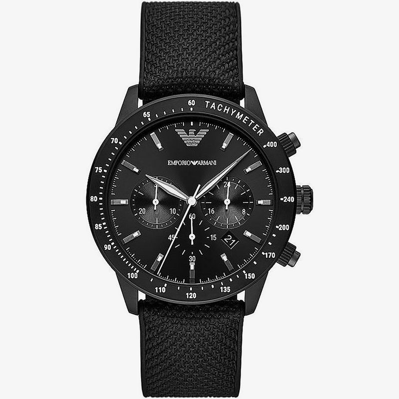 Relógio Emporio Armani Masculino com Pulseira de Silicone e Nylon AR11453B1