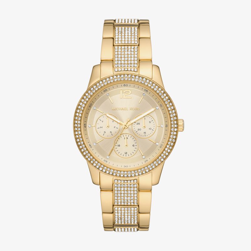 Relógio Michael Kors Feminino em Aço Dourado e Brilhos MK7292/1DN