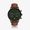 Relógio Monte Carlo Multi Dual Time Masculino em Couro Marrom e Mostrador Verde