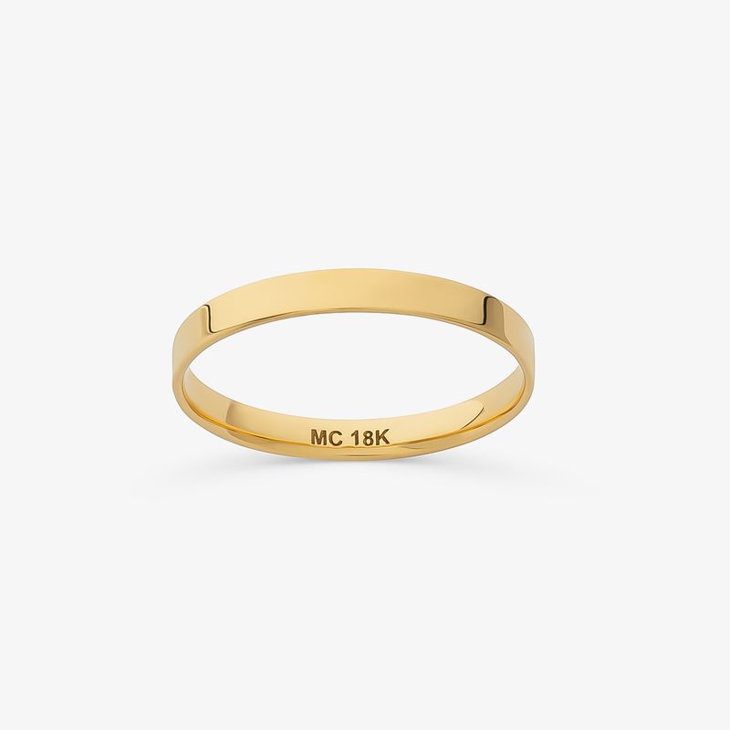 Aliança em Ouro Amarelo 18k – 2,3 mm