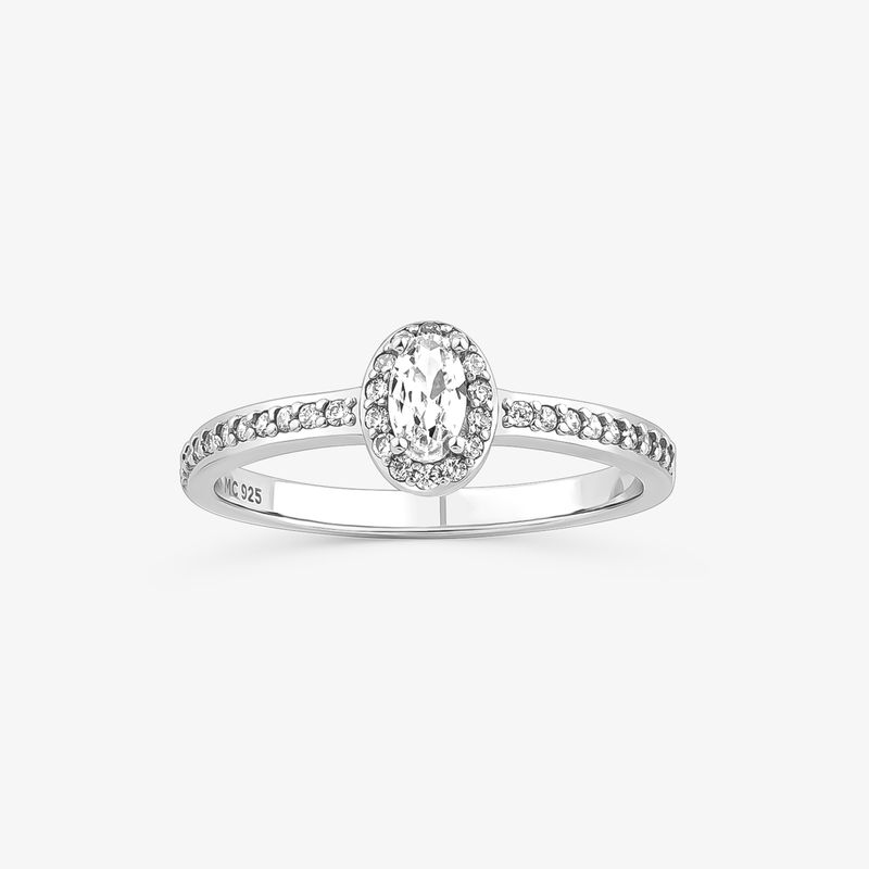 Anel com Zircônia em Prata 925