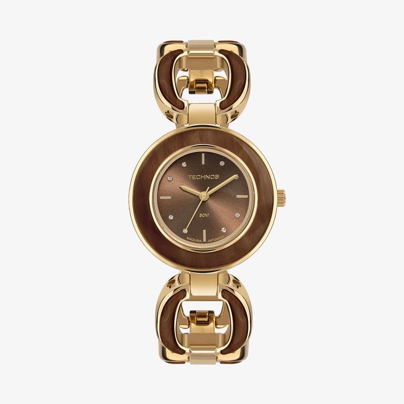 Relógio Technos Feminino em Aço Dourado 2035MYF/1M