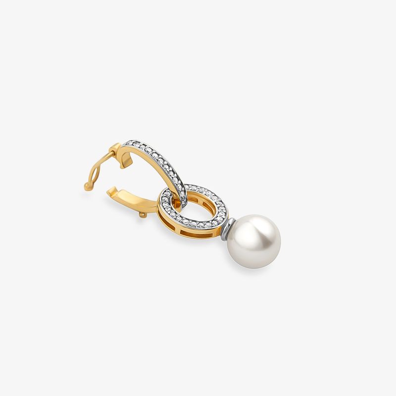 Pimgente Aurora em Ouro Amarelo 18k com Pérola e Diamantes