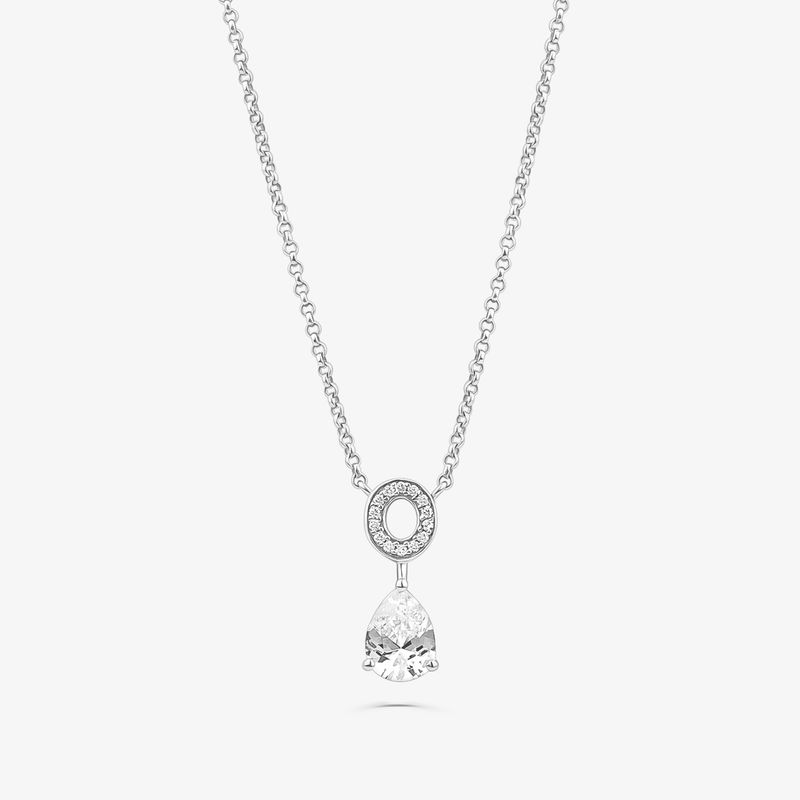 Colar Elo com Safira em Prata 925