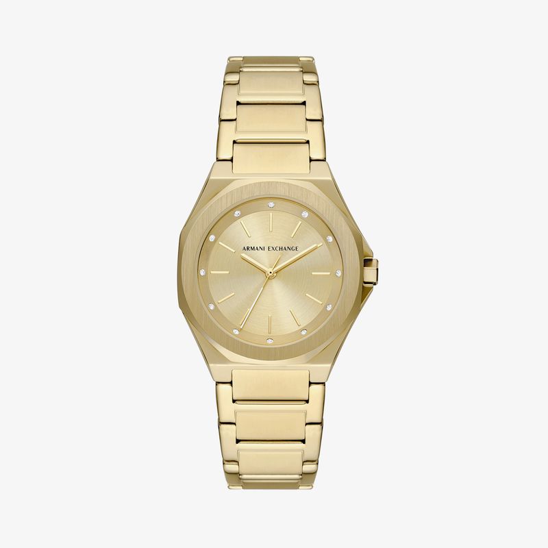 Relógio Armani Exchange Feminino em Aço Dourado AX4608B1