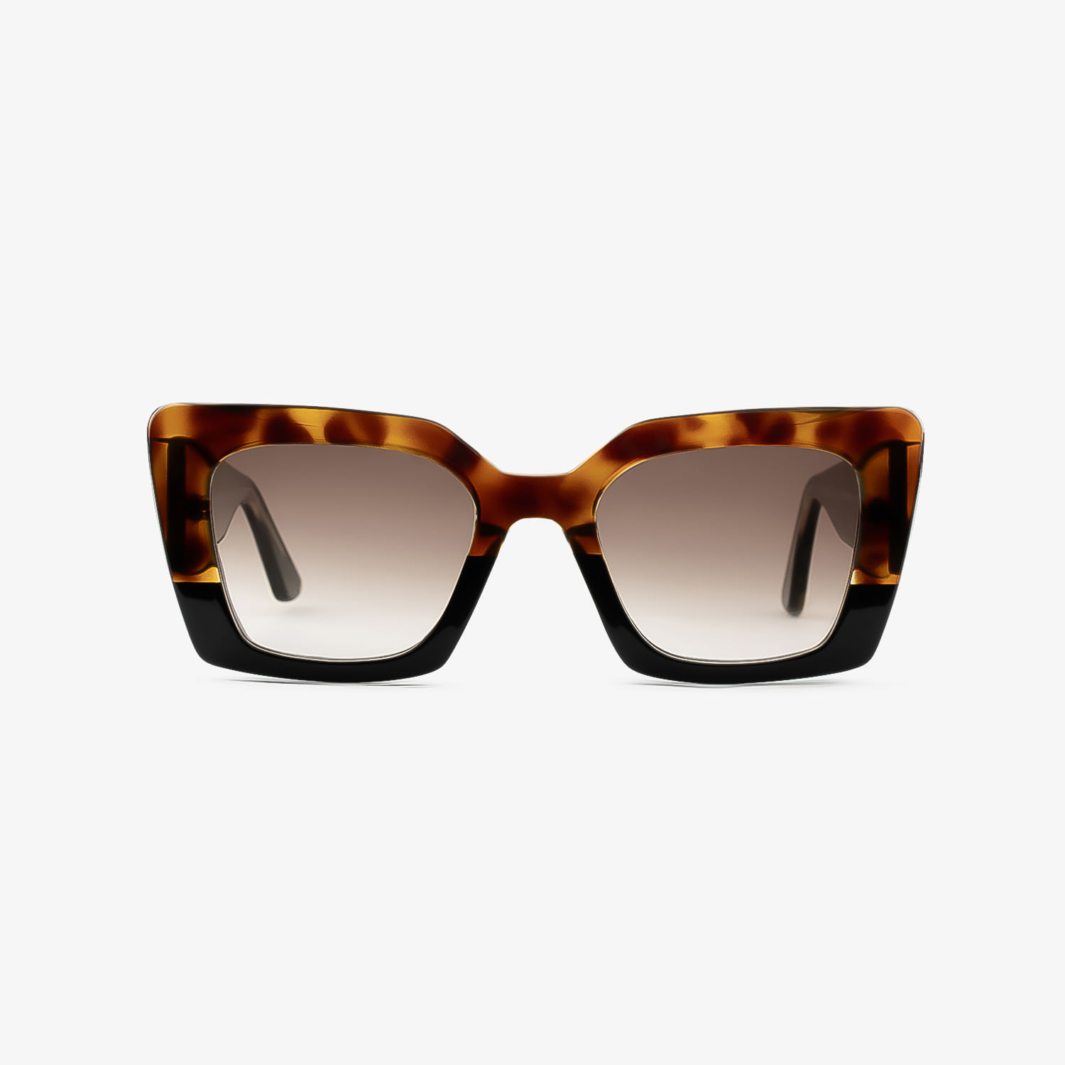 Óculos de Sol Monte Carlo Cat Eye Tartaruga e Preto