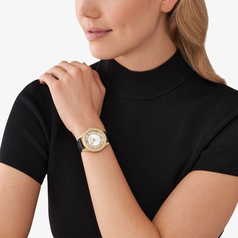Relógio Michael Kors Feminino em Couro Preto MK2988/0DN
