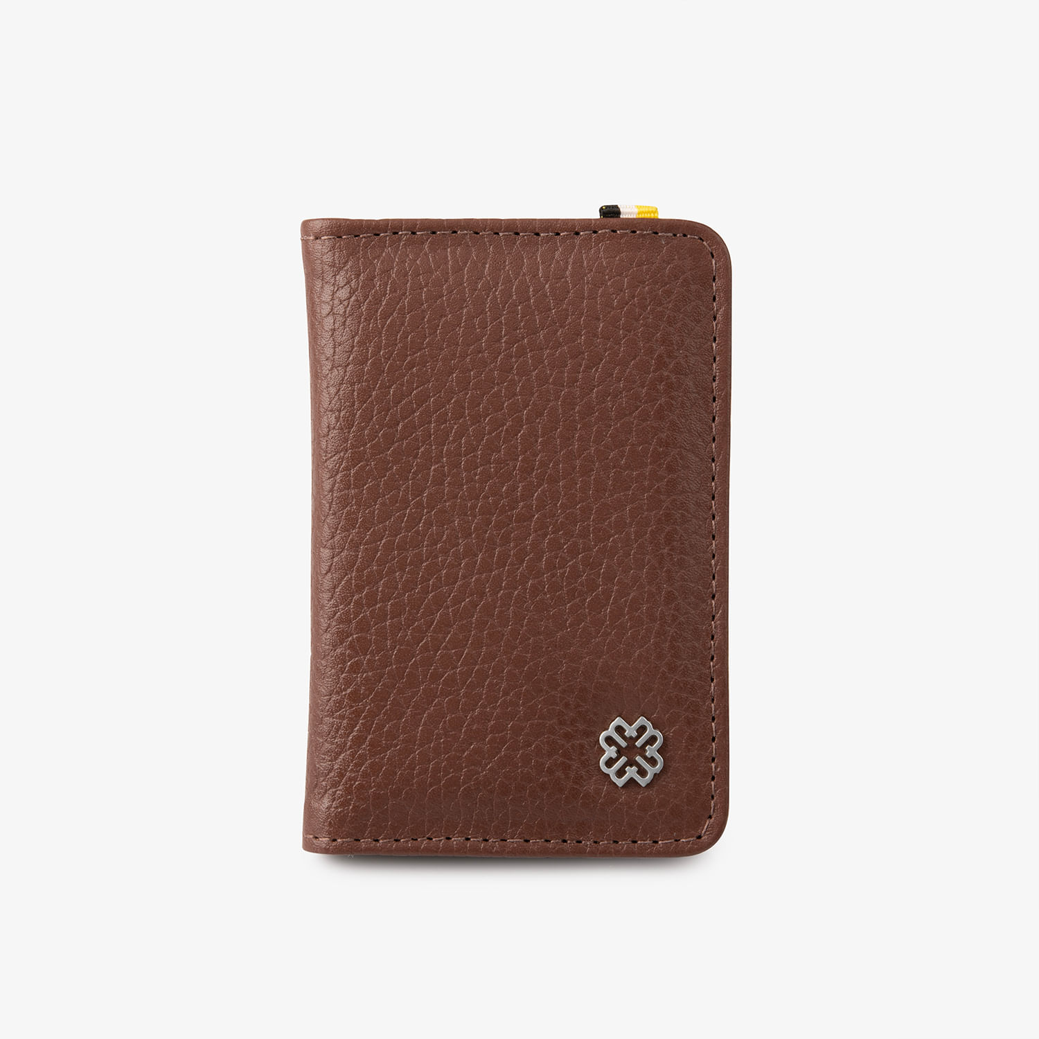 Porta-Cartão Monte Carlo Masculino em Couro Marrom com RFID