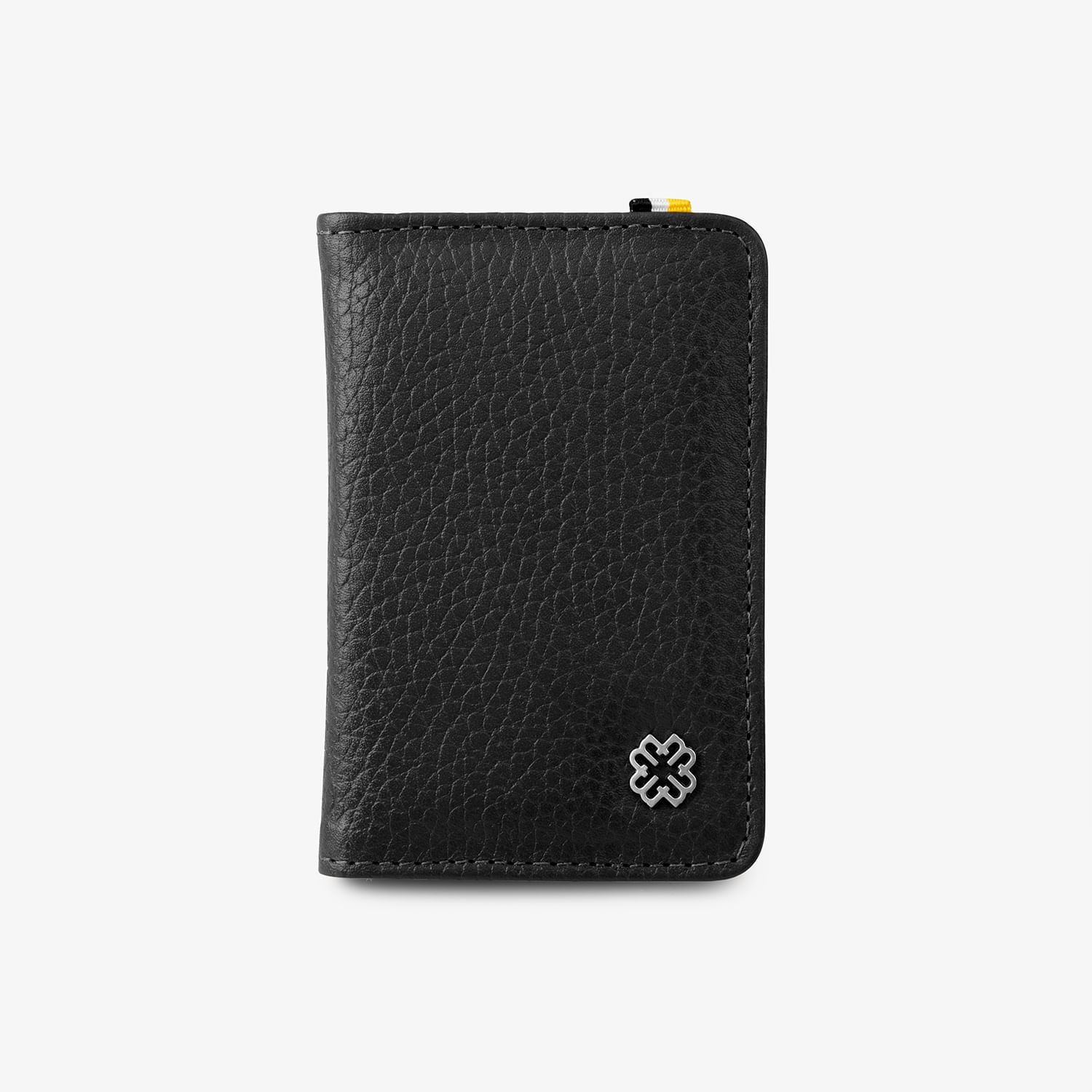 Porta-Cartão Monte Carlo Masculino em Couro Preto com RFID