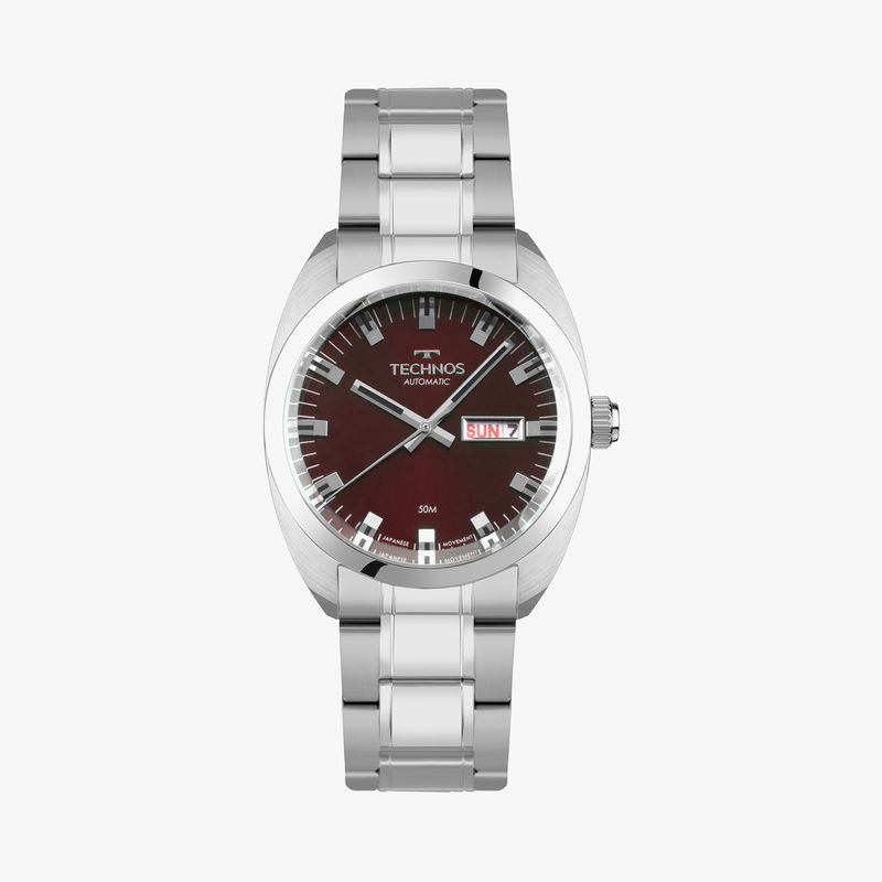 Relógio Technos Masculino em Aço Prateado 8205OV/1R