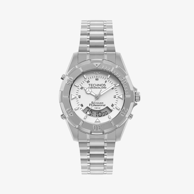 Relógio Technos Masculino Skydiver em Aço WT2050AE/1B