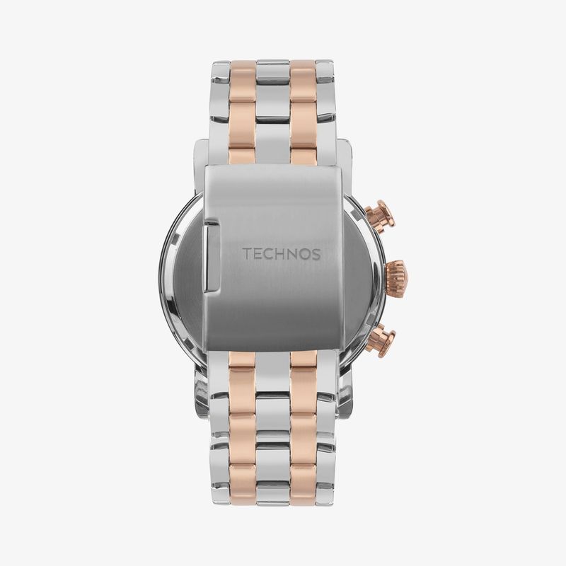 Relógio Technos Cronógrafo Masculino em Aço Bicolor JS15ENM/1J