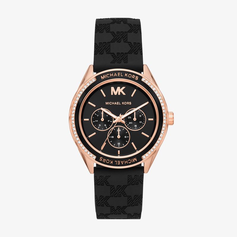 Relógio Michael Kors Feminino em Silicone Preto MK7266/2JN