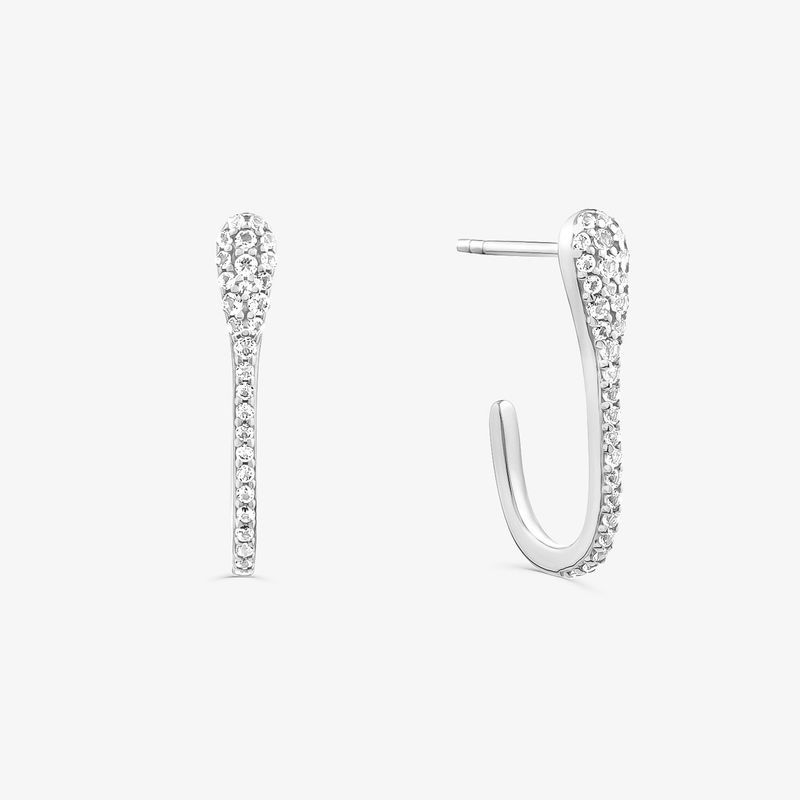 Brinco Gota com Topázio em Prata 925