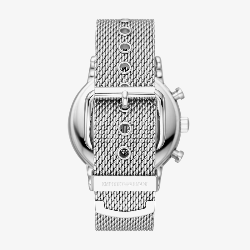 Relógio Emporio Armani Cronógrafo Masculino em Aço Prateado AR11429B1