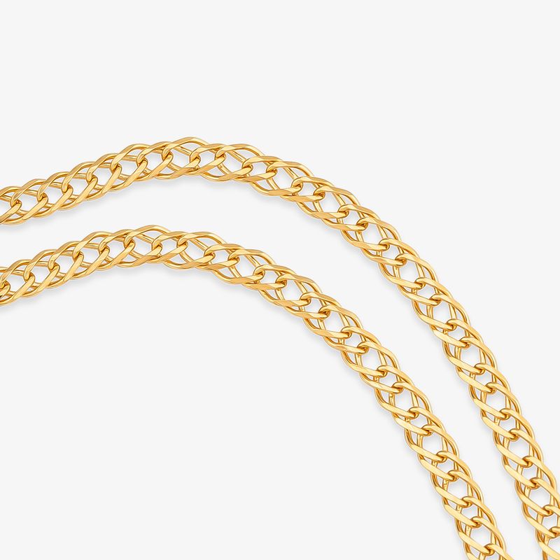Corrente Malha Groumet em Ouro Amarelo 18k - 70 cm