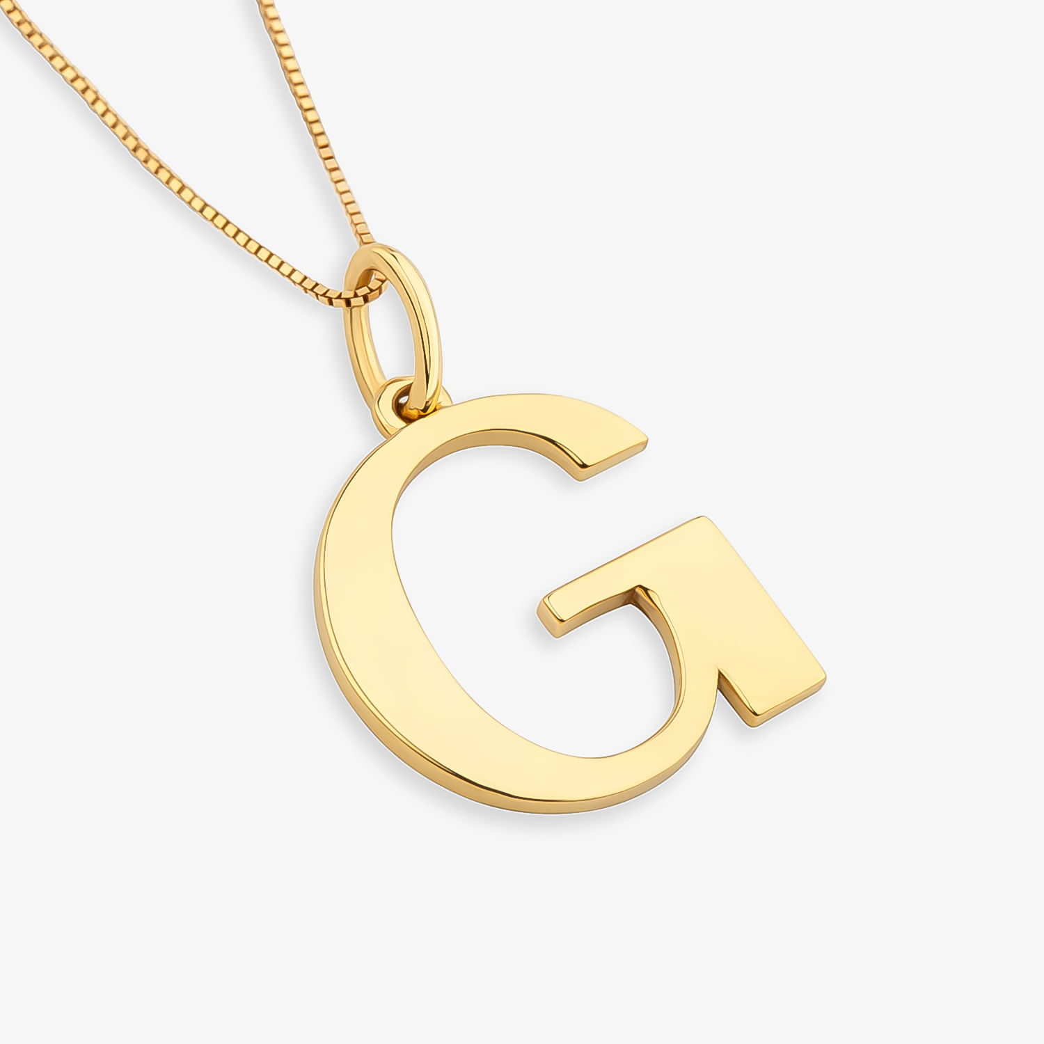 Pingente Letra G Alfabeto em Ouro Amarelo 18k | MONTE CARLO