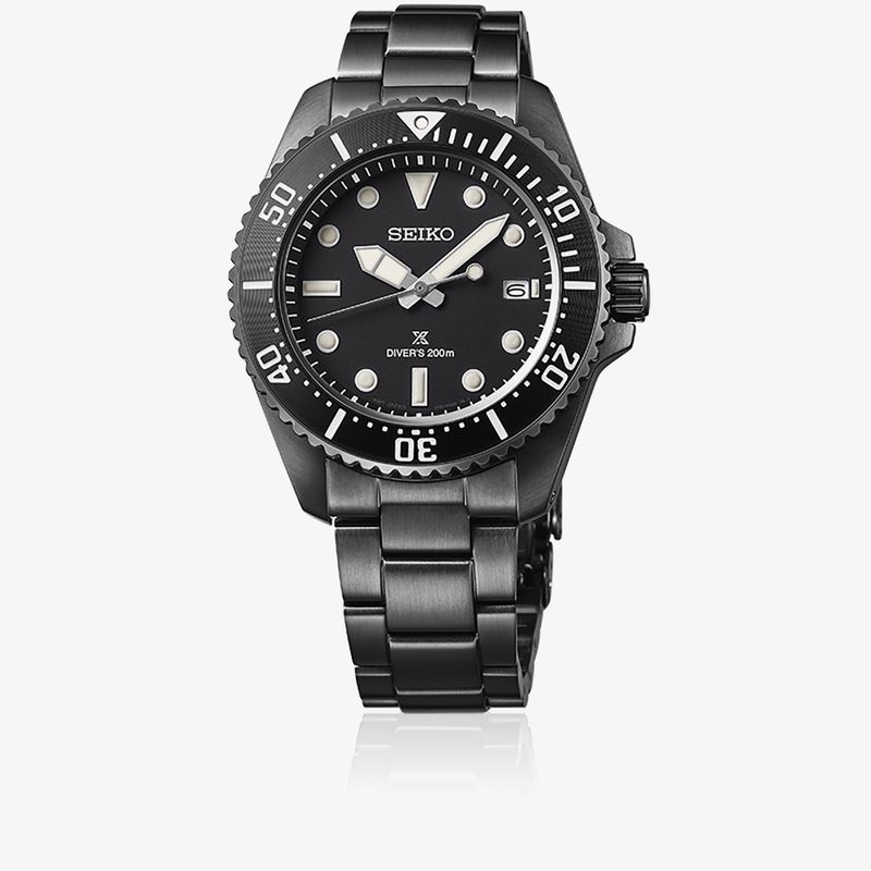 Relógio Seiko Prospex Solar Diver  Masculino em Aço SNE599P1