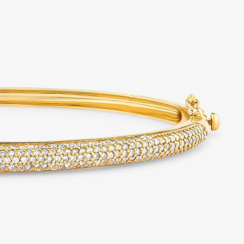 Pulseira Allure em Ouro Amarelo 18K com 147 Pontos de Diamantes - 17 cm