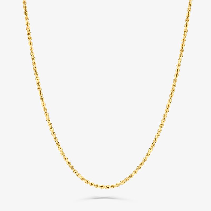 Corrente Malha Laser Torcida em Ouro Amarelo 18K - 45cm