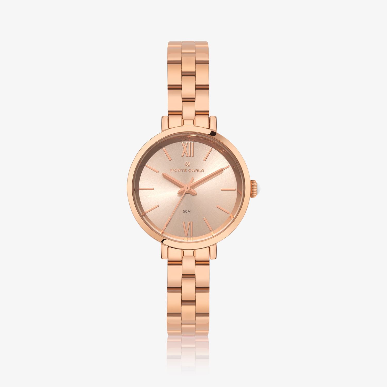 Relógio Monte Carlo Feminino em Aço Rosé