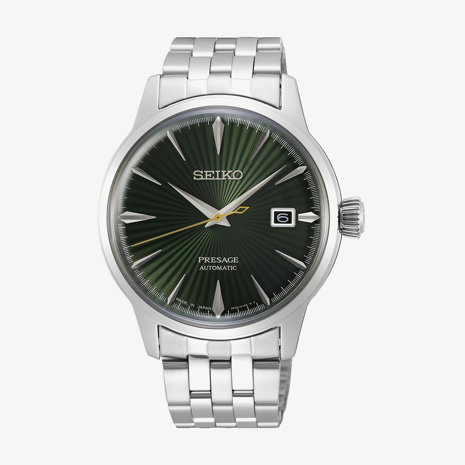 Relógio Seiko Presage Automático Masculino em Aço Prateado SRPE15J1