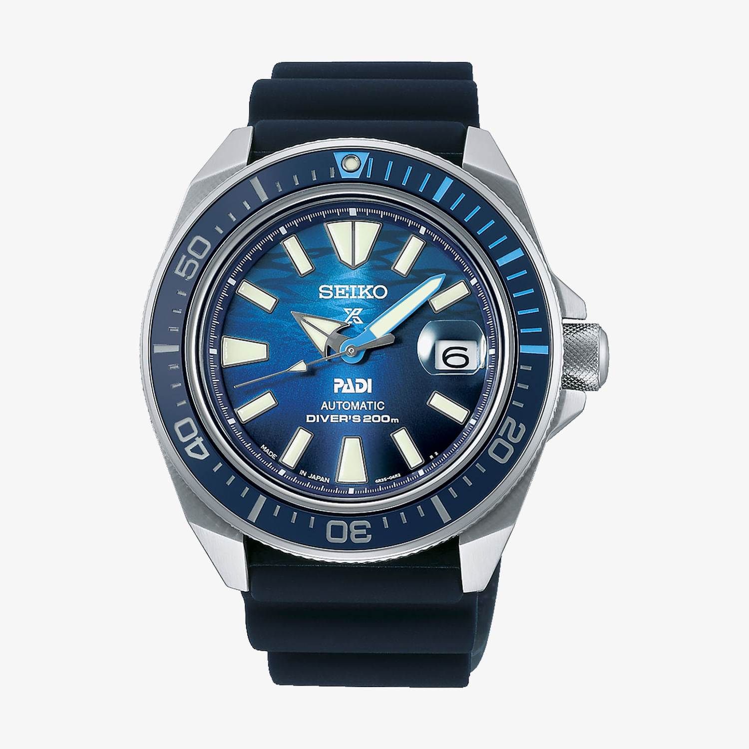 Relógio Seiko Prospex Automático Masculino em Silicone Azul SRPJ93B1