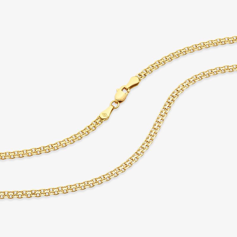 Corrente Malha Bismarck em Ouro Amarelo 18K - 45cm